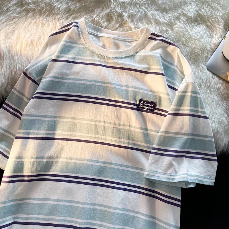 Áo Thun Tay Ngắn Dáng Rộng Cỡ Lớn Thoải Mái Phong Cách Hip Hop Đường Phố Hàn Quốc Cho Nam [M-2XL]