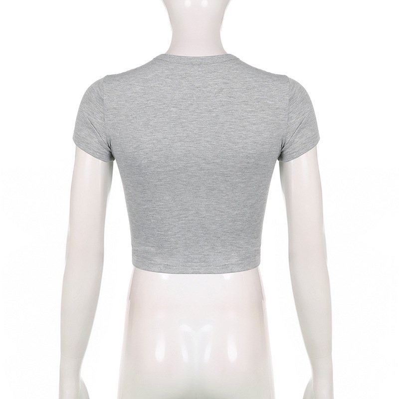 Áo Thun Ngắn Tay Cổ Tròn In Chữ Thời Trang Dành Cho Nữ