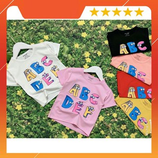 Áo thun bé gái từ 5kg - 24kg siêu cute