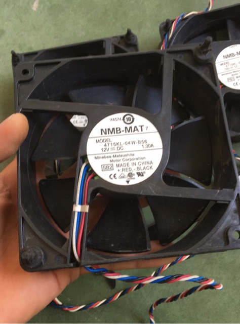 Quạt server NMB, Nidec,delta,foxcom 12v 1.3A -16A , vuông 12cm siêu khoẻ