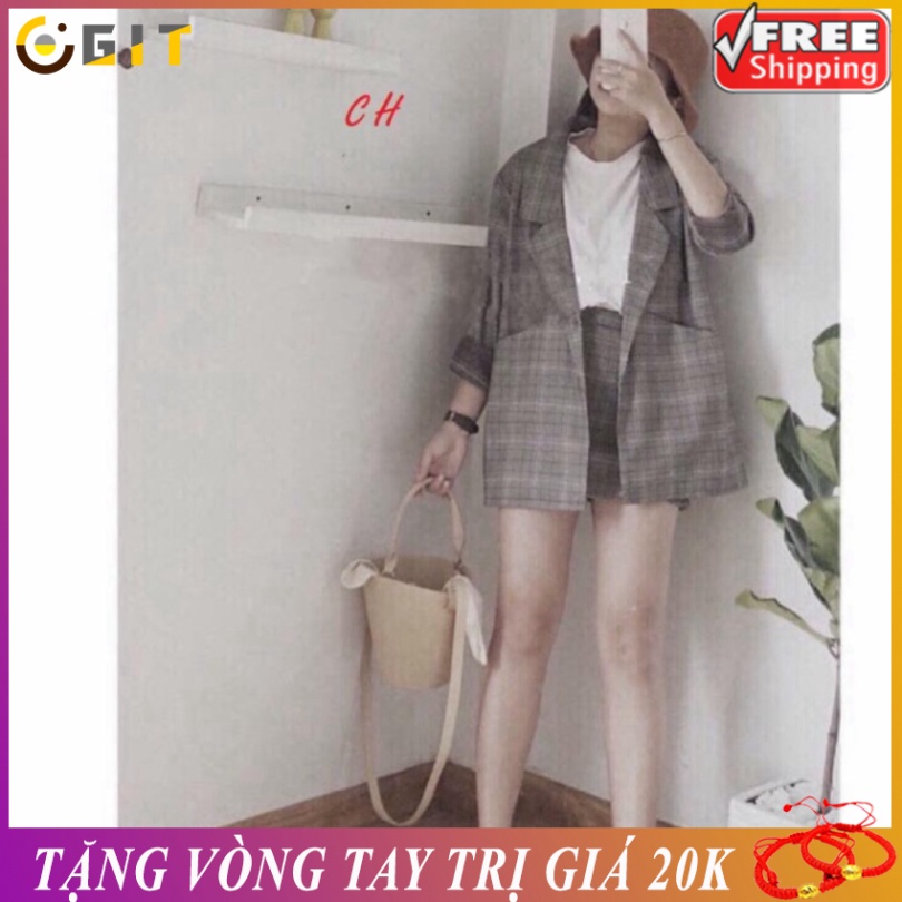 Sét áo vec kẻ + quần đùi CH12 , Thiết kế thời trang phù hợp xu hướng hiện nay, Kiểu dáng đa phong cách.
