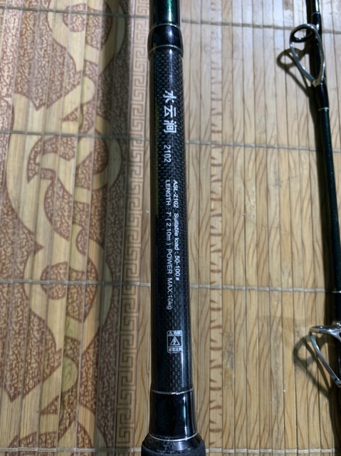 cần câu lure 2 khúc dài 2m1 siêu khoẻ khuyên fuj cần y hình giá rẻ