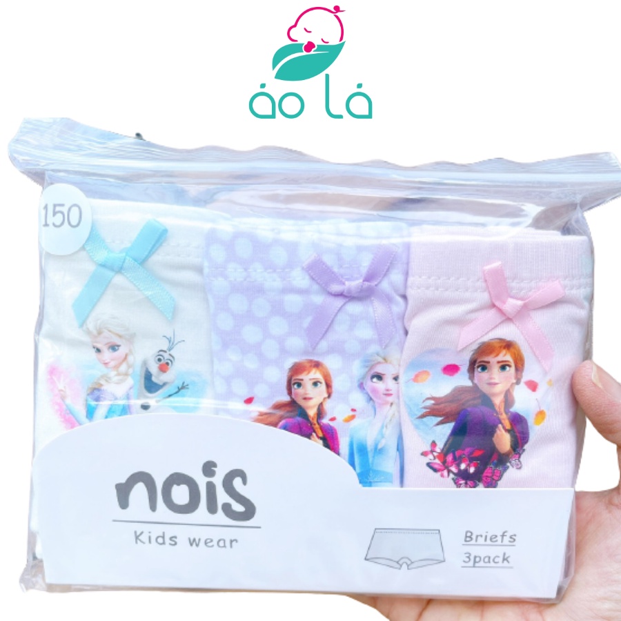 Quần chip bé gái vải cotton thoáng mát size từ 10kg-45kg, combo quần lót cho trẻ em gái ALC001