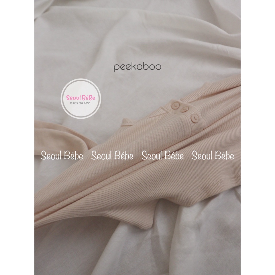 Bộ rời gân lạnh RIBBED cho bé 8-20kg hãng Peekaboo thu đông 2022