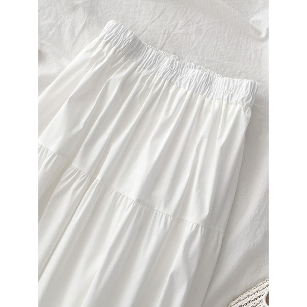 😍 Chân váy dài 3 tầng vải kate Hàn Quốc siêu xinh