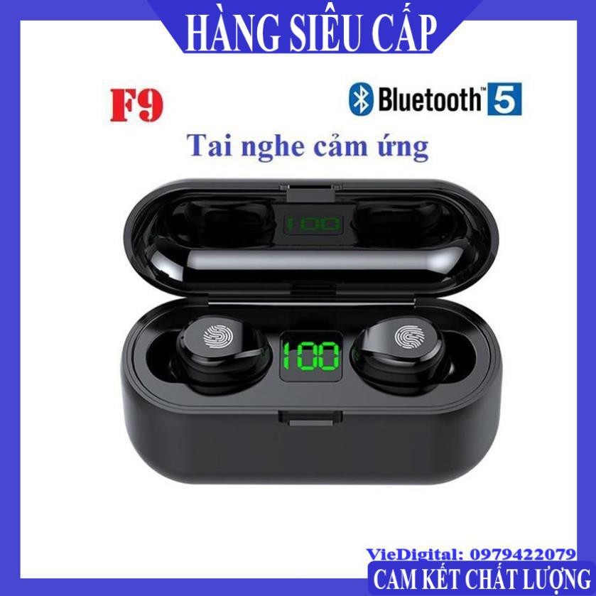 Tai Nghe Bluetooth, Tai Nghe Không Dây AMOI F9 TWS 5.0 9D, Cảm Ứng Chạm, Chống Nước, Chống Ồn. | BigBuy360 - bigbuy360.vn