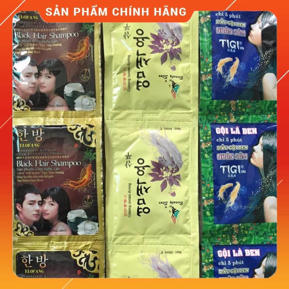 Bán Sỉ Dây Gội Đen Tóc 10goi 23ml