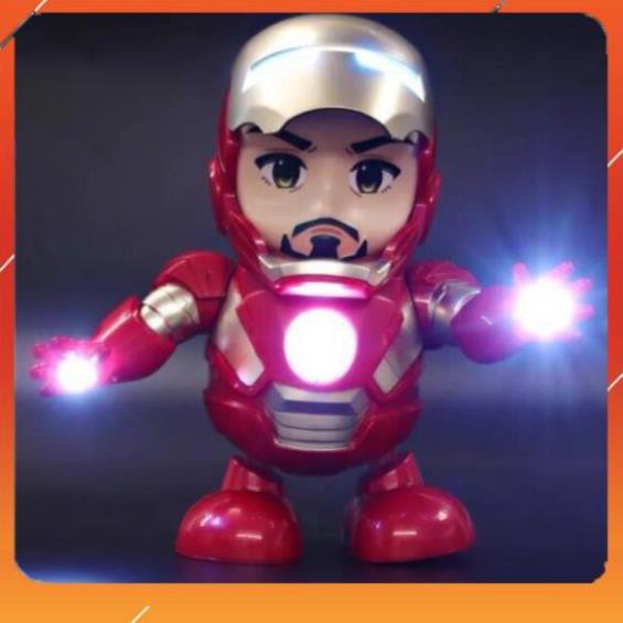 [Giá lẻ bằng giá sỉ] Đồ Chơi Siêu Nhân Iron Man loại đắt-Mở Mặt-Có Nhạc-Nhảy