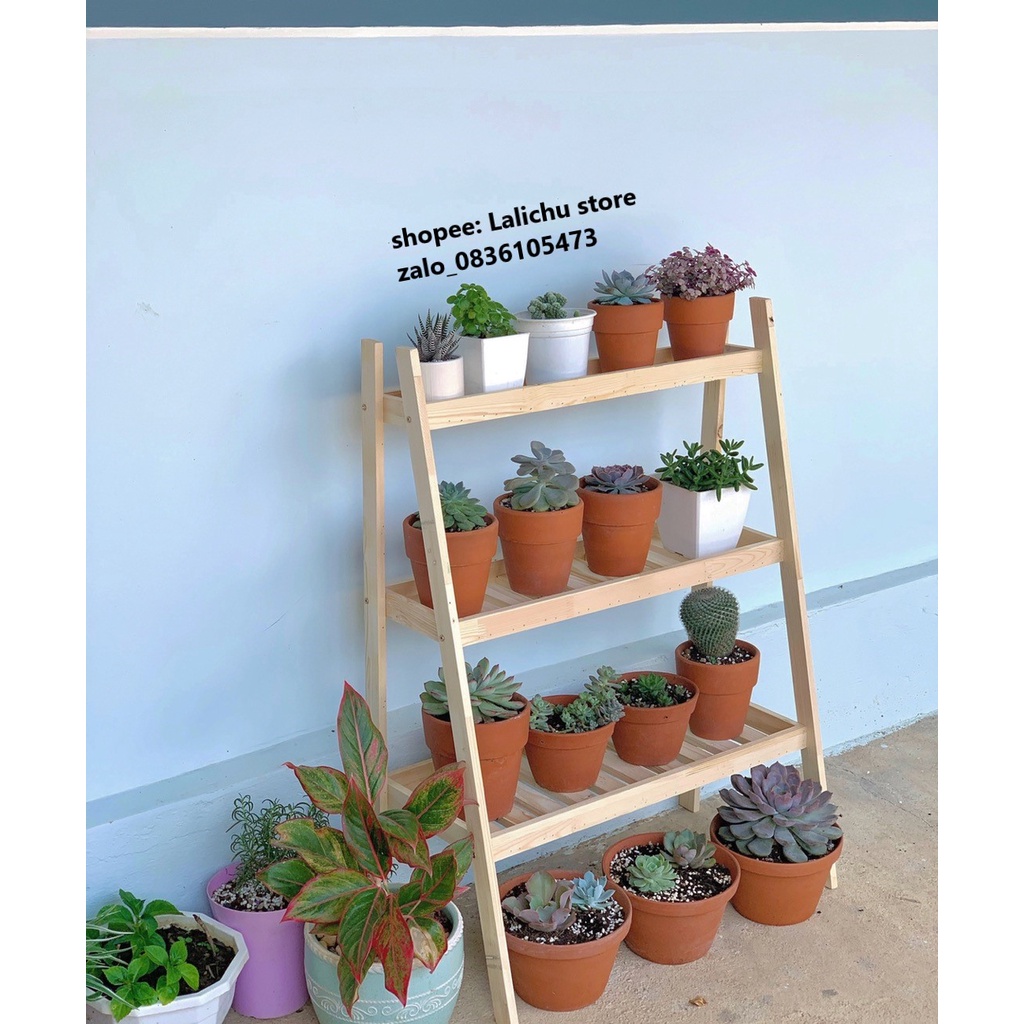 Kệ chữ A 3 tầng để cây trang trí