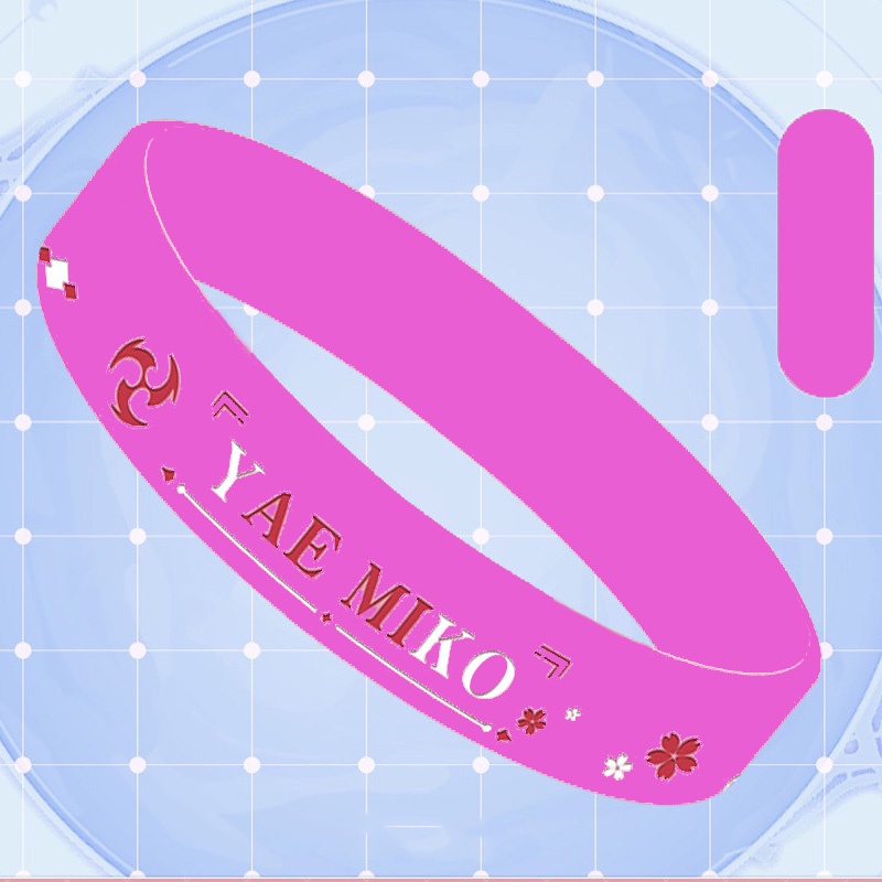 Vòng Đeo Tay Silicon Dùng Hóa Trang Nhân Vật Xiao Zhongli Keqing Game Genshin Impact