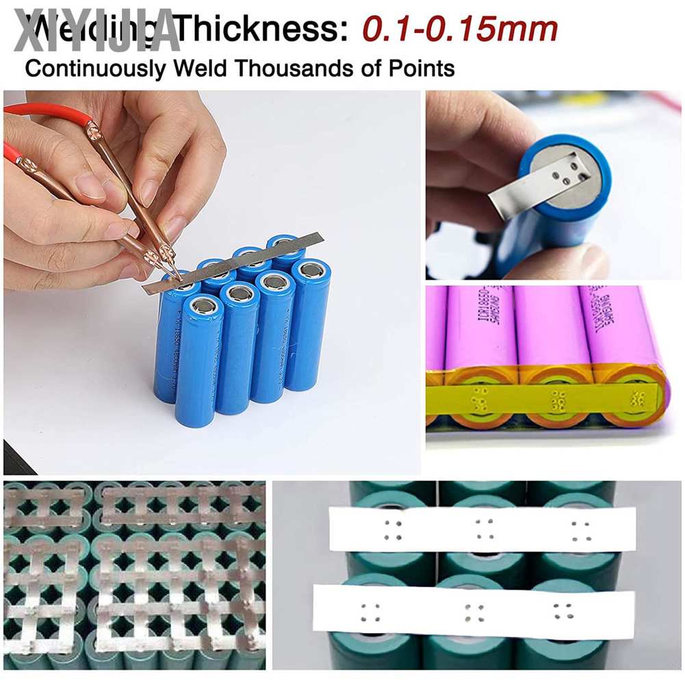 Xiyijia Spot Welder 18650 Battery Rechargeable Handheld Portable Machine with Heat Shrink Tube Nickel Sheet for Household