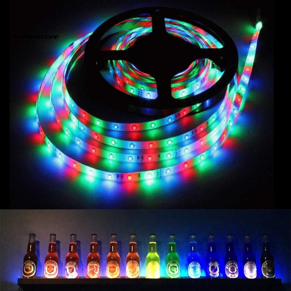 ✡WYB✡5/10m Soft RGB LED Strip Light Cupboard Garage Lamp Decor with IR Remote Control