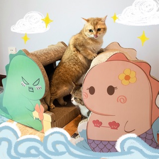 NHÀ CÀO MÓNG MÈO ĐỘC LẠ, CUTE DÀNH CHO MÈO ( 47x35x45cm)