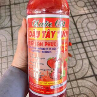 Nước cốt dâu tây  Đà Lạt chai 1l