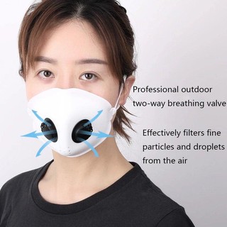 Khẩu trang Bộ Lọc Chống Khói Bụi PM 2.5 Mặt Nạ Có Van Thở Van Đôi cao cấp