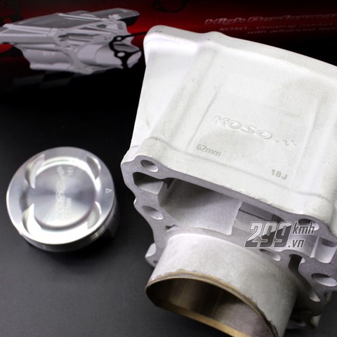 Trọn bộ xi lanh, piston 62mm Koso cho xe Honda Winner, Sonic