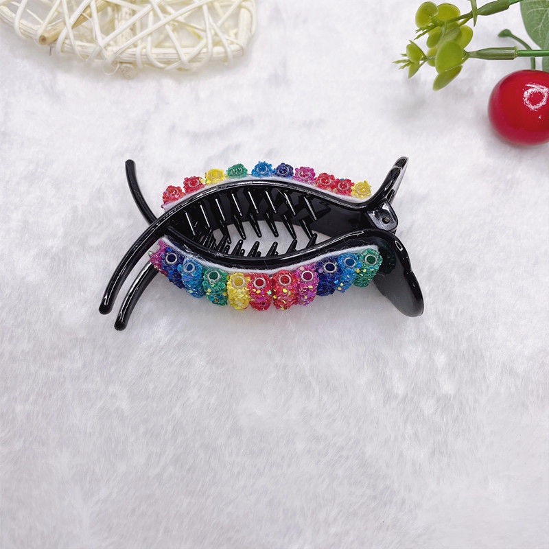 Kẹp Tóc Đuôi Ngựa Bằng Acrylic Thanh Lịch Cho Nữ