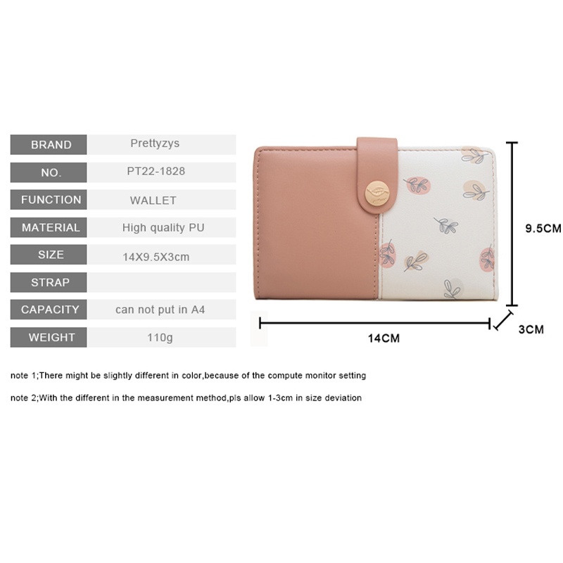 Ví Đựng Tiền Xu Cỡ Vừa In Họa Tiết Xinh Xắn Thời Trang Cho Nữ