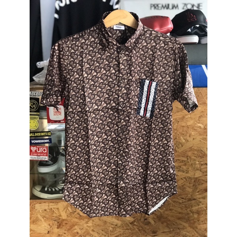 Áo sơ mi ngắn tay burberry New