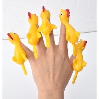 5-piece set of funny screaming chicken toy catapult chick toy children's toy