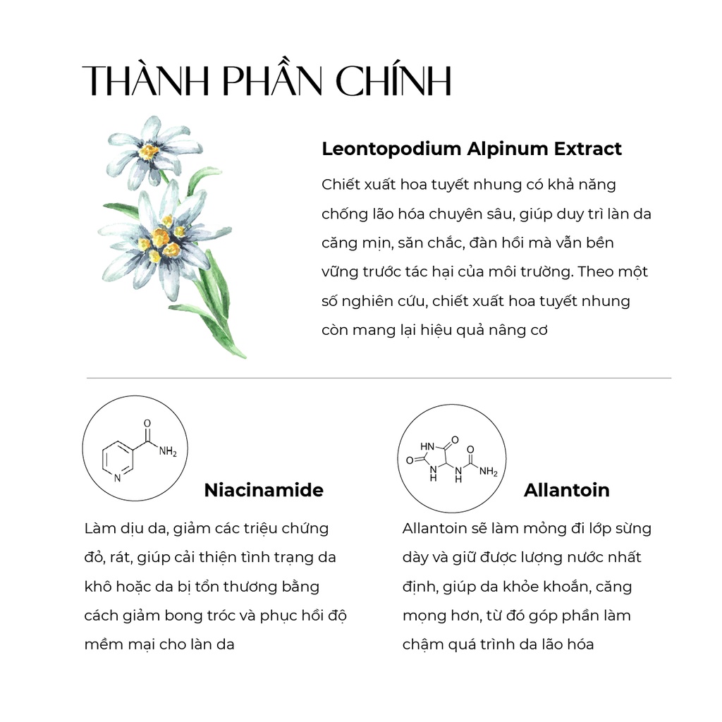 Xịt khoáng hoa nhung tuyết Truesky giúp dưỡng ẩm và cân bằng độ pH da 100ml - Brightening Mist