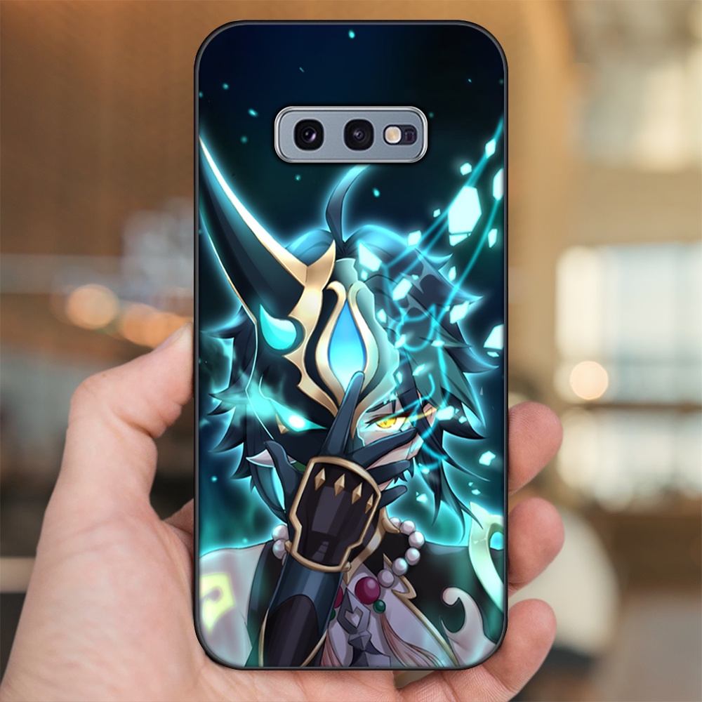 Ốp lưng Samsung S10e viền đen in hình Xiao Genshin Impact