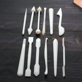 Bộ Que dụng cụ 12 món bằng nhựa