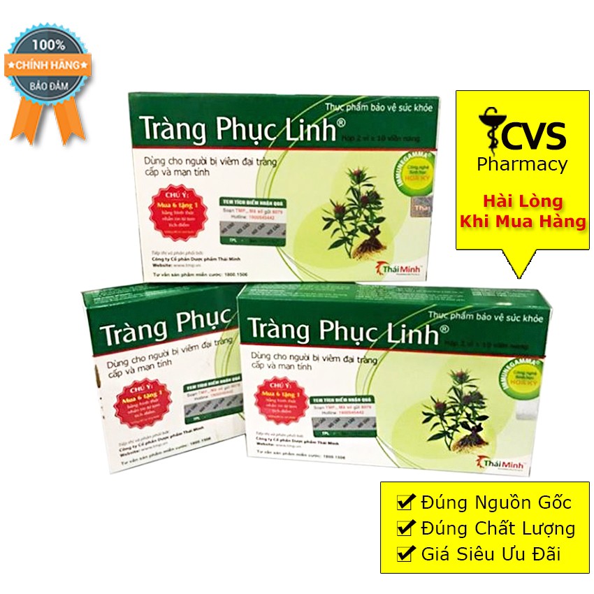 Tràng Phục Linh Xanh - Thực phẩm bảo vệ sức khỏe Tái Tạo Và Phục Hồi Niêm Mạc Đại Tràng