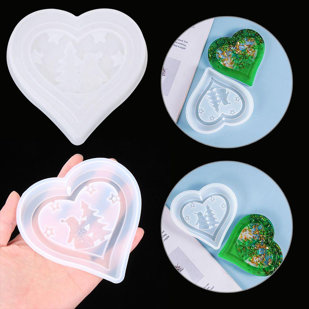 Khuôn Silicone Làm Trang Sức Hình Người Tuyết / Trái Tim DIY