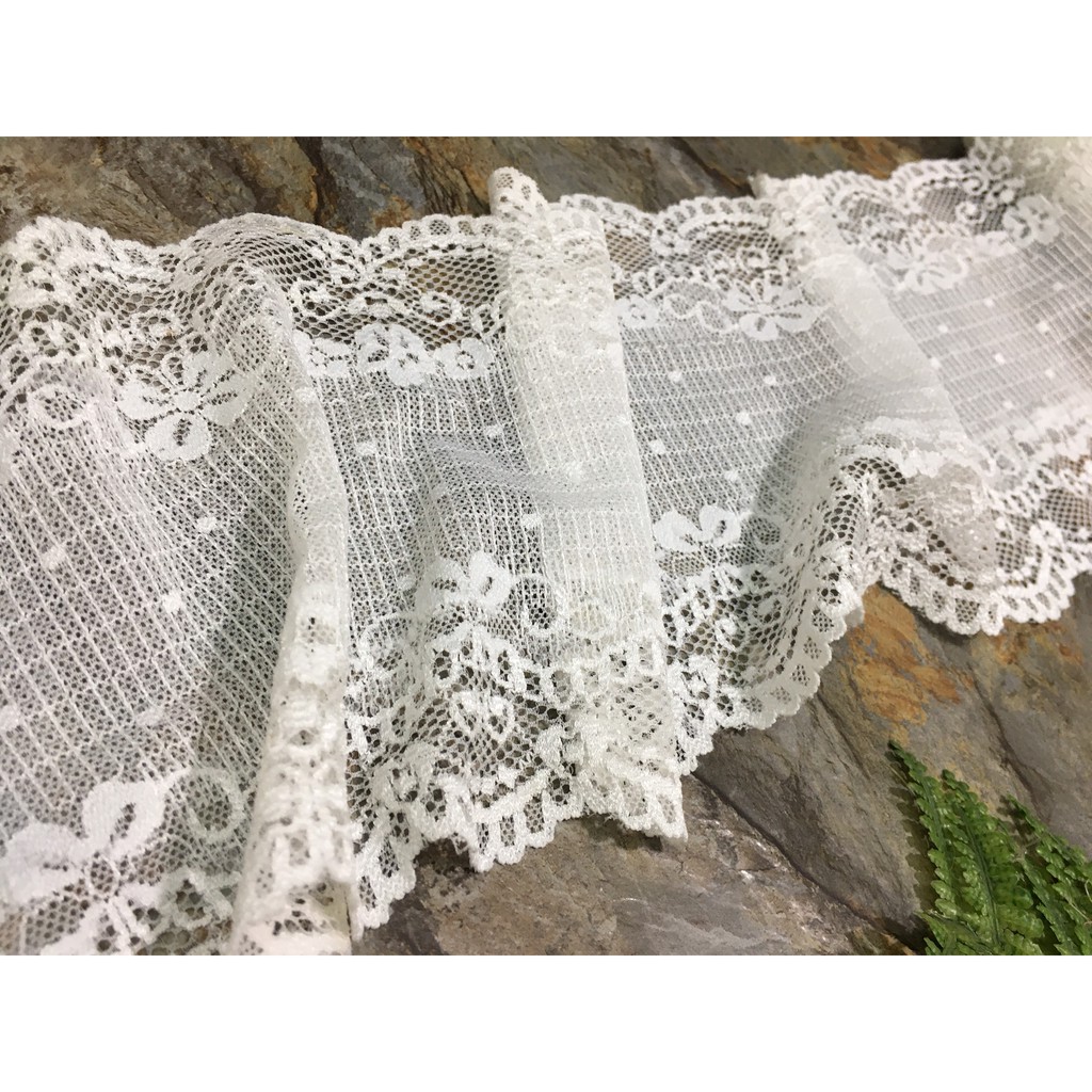 Vải Ren Trắng RD016 V_ả_i R_e_n May Váy Cưới VVải R.ren May Váy Đầm V.ả.i R.e.n Thời Trang, V_ải R_en Làm Đồ Lót