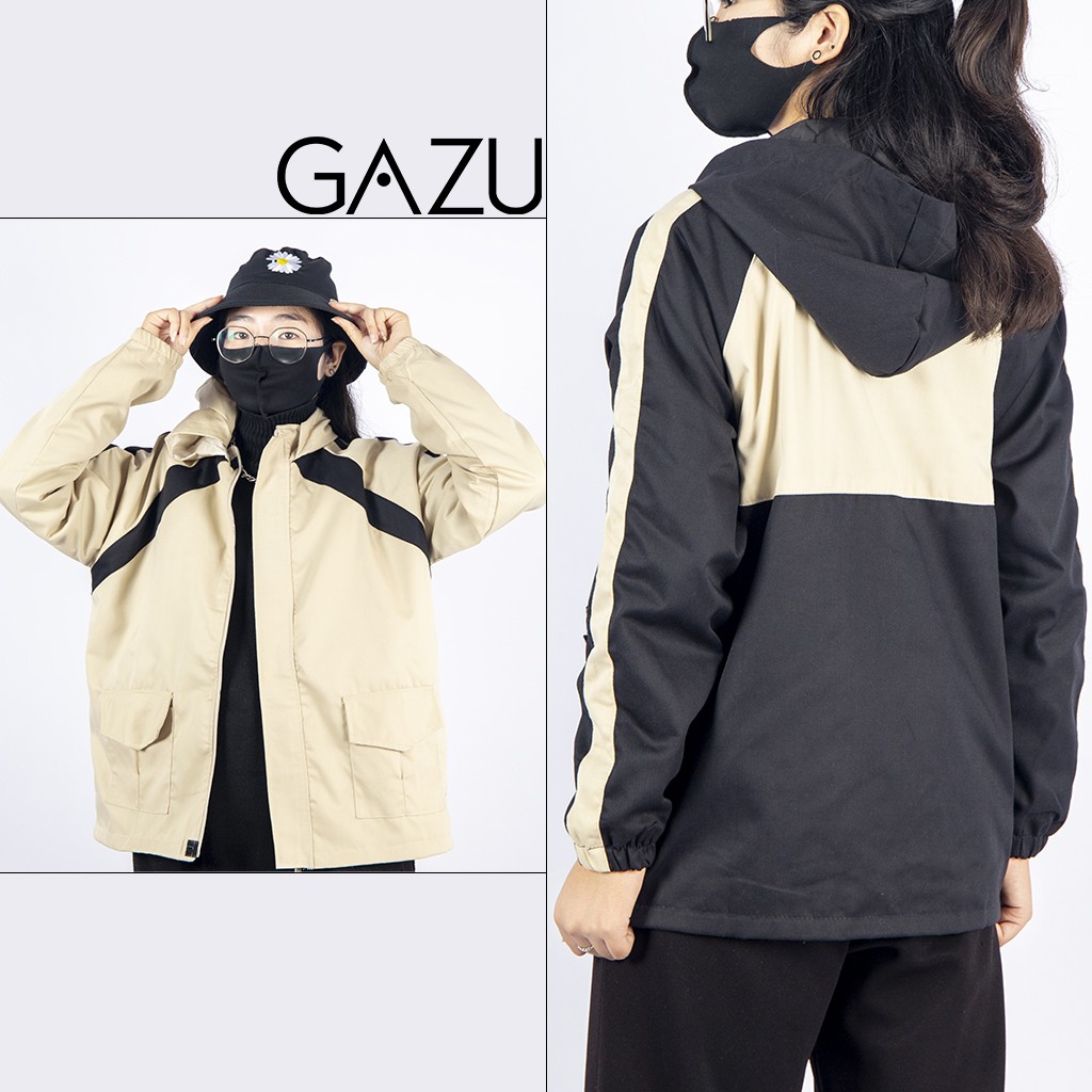 Áo khoác kaki form rộng Gazu Unisex áo khoác đôi chống nắng ulzzang thời trang-032
