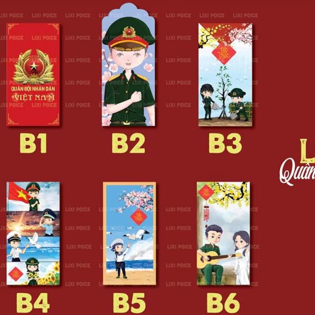 Bao lì xì Quân đội nhân dân