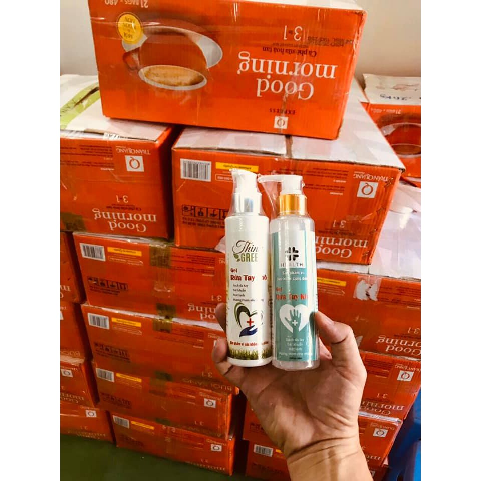 Gel rửa tay khô 200ml kháng khuẩn, sạch thơm