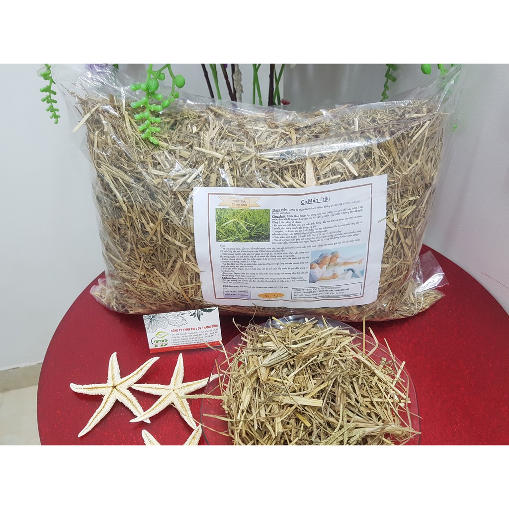 Cỏ Mần Trầu 1Kg - Loại 1 Organic - Thảo Dược Uy Tín