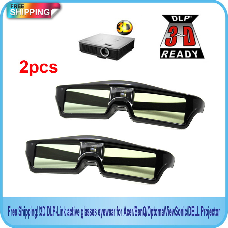 【NEW】Kính màn trập 3D Chủ động Kính 3D DLP-LINK HD 750: 1 cho Xgimi Z4X / H1 / Z5 Máy chiếu Optoma Sharp LG Acer H5360 Jmgo BenQ w1070 96-144Hz