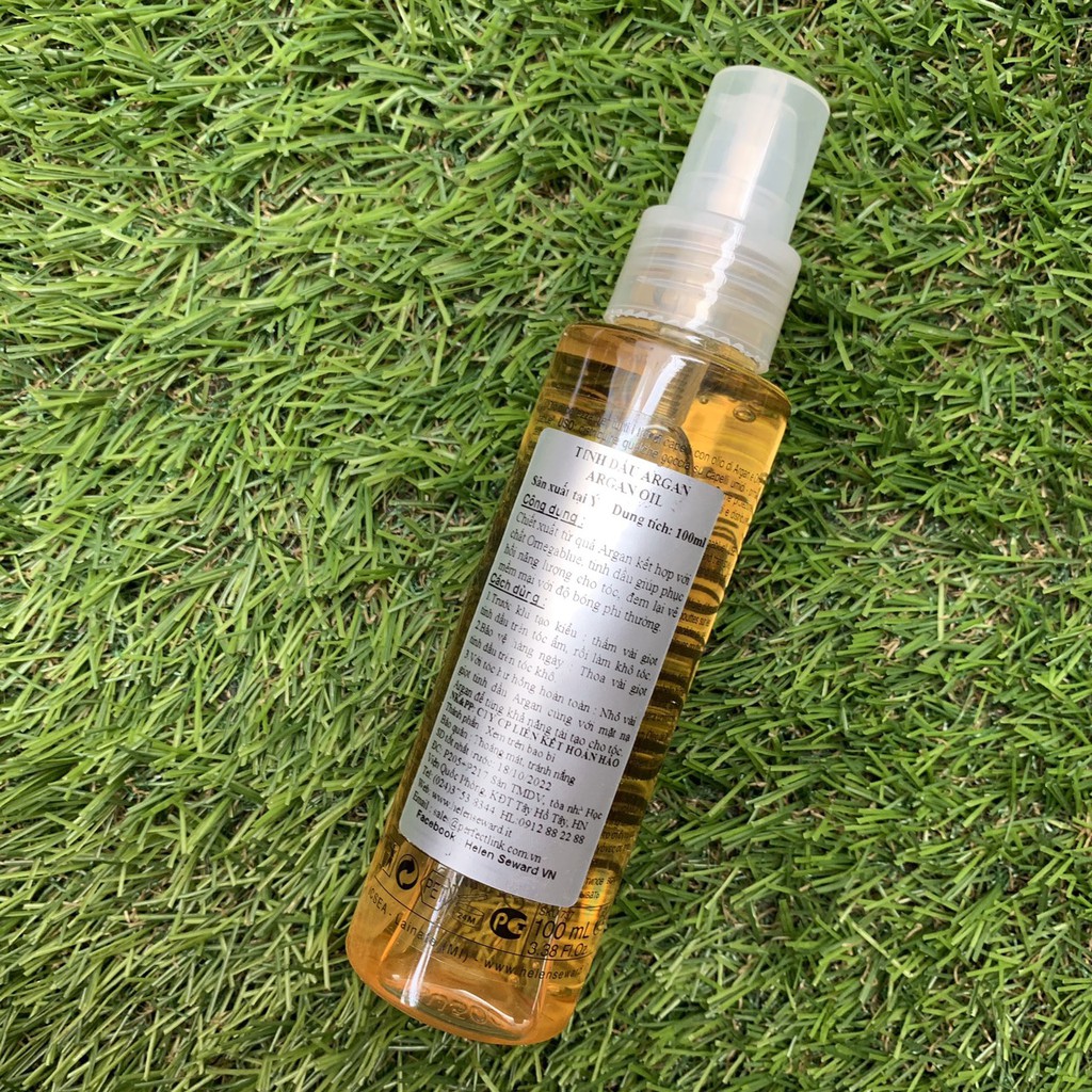 Tinh dầu dưỡng tóc hư tổn Argan Oil ELISIR Helen Seward 100ml ( Italia )