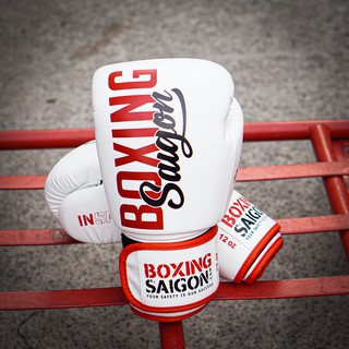 Găng tay Boxing Saigon Inspire - White/Red