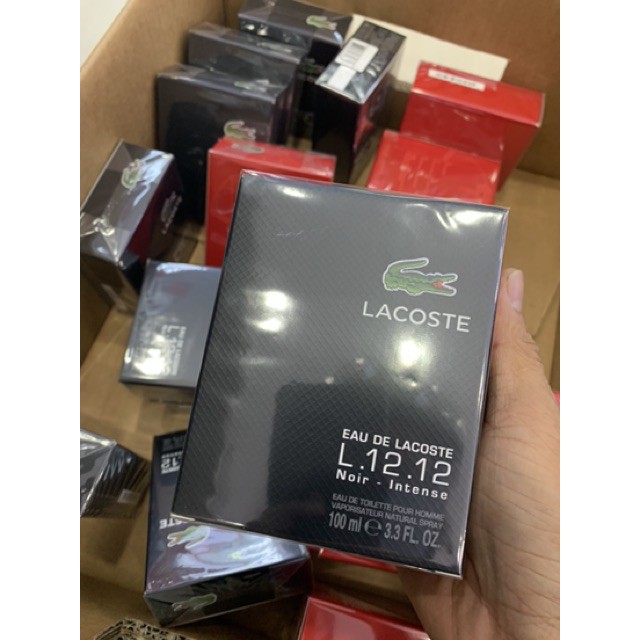 Nước hoa lacoste L.12.12 noir intense pour homme 100ml full seal