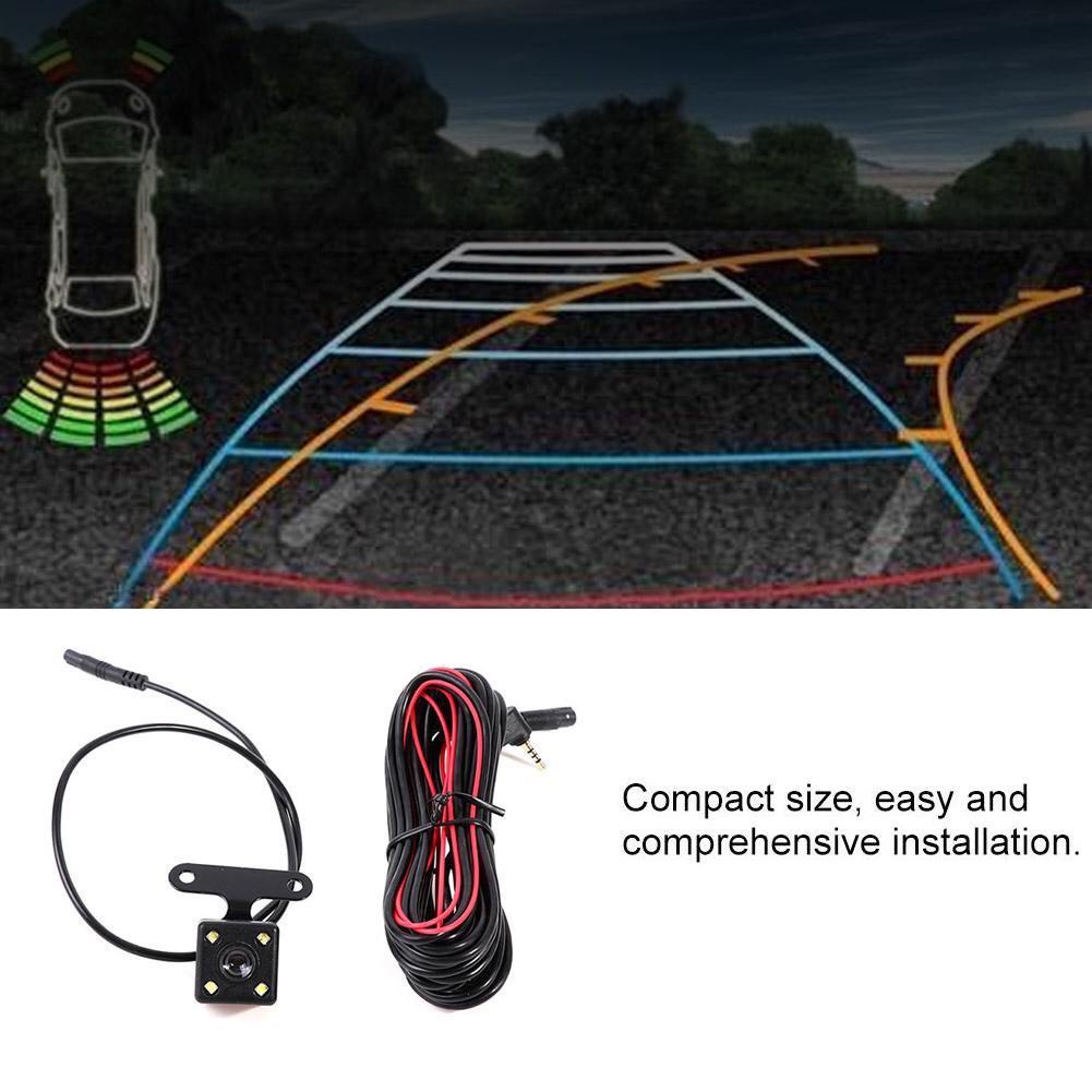Camera lùi lắp cho camera hành trình, jack 2.5, 5 chân loại 4 led, dây tín hiệu dài 10m/5.5m phù hợp nhiều loại xe