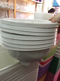 Chậu treo chảo xích size 33cm