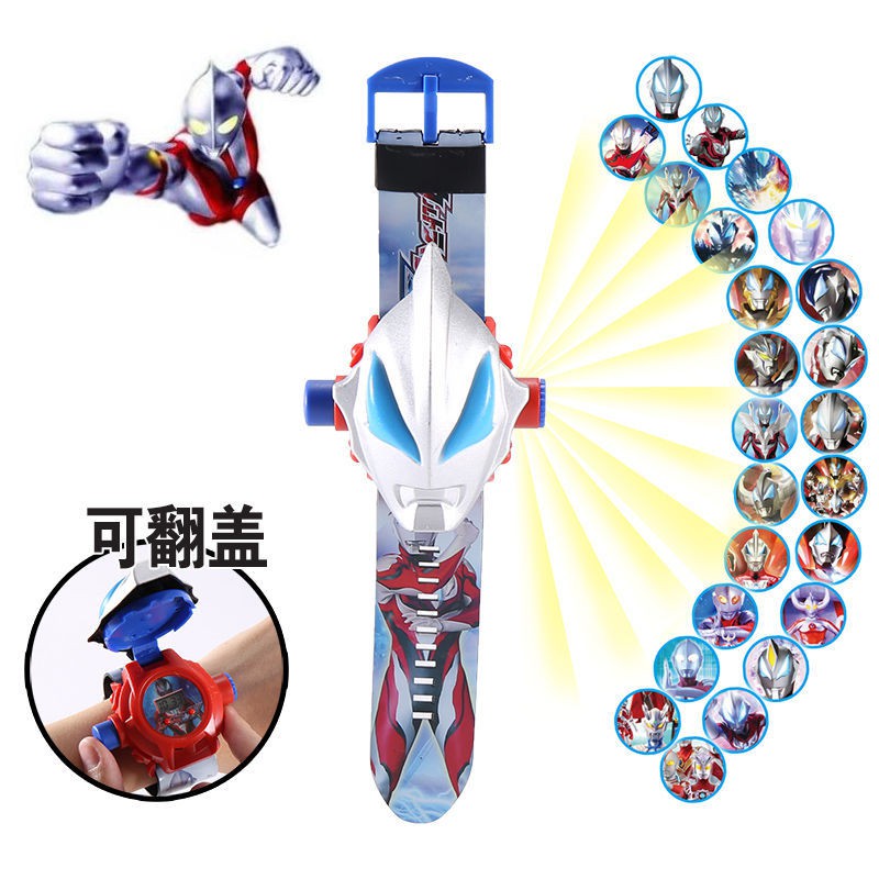 đồ ChơI Vibrato Wang Wang độI Ultraman Spider-man đIệN Tử Trẻ Em ChiếU Phim HoạT HìNh Trẻ Em Xem Bé Trai Và Bé GáI Quà TặNg SáNg TạO