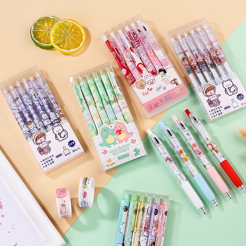 Set 6 cây bút viết cute - UniLabel
