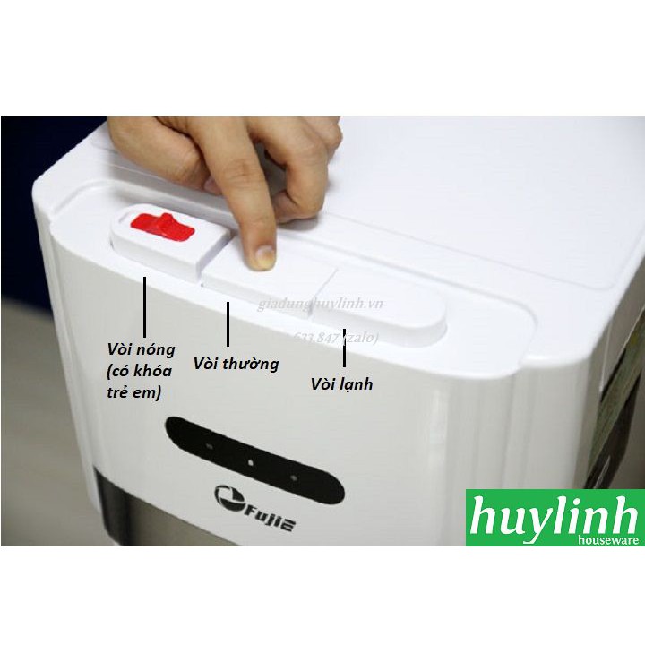 Cây nước nóng lạnh 3 vòi Fujie WD6500C - block