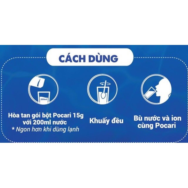 Hộp 5 Gói 15gr Nước Bù Điện Giải POCARI SWEAT Nhật Bản Dạng Bột