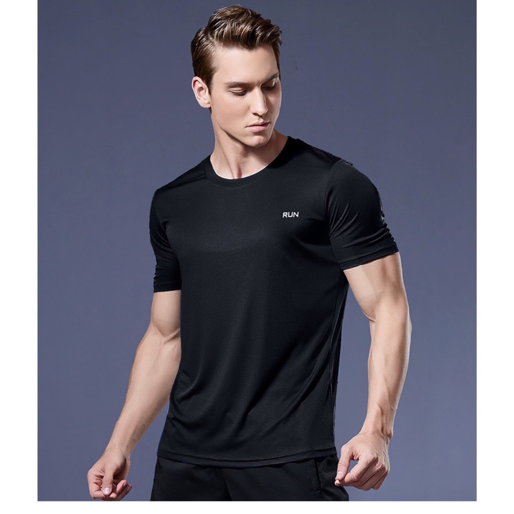 Set bộ thun nam Gấu 194 vải thun lạnh co dãn 4 chiều, phong cách thể thao - gym - bóng đá, from slim fit - RUN