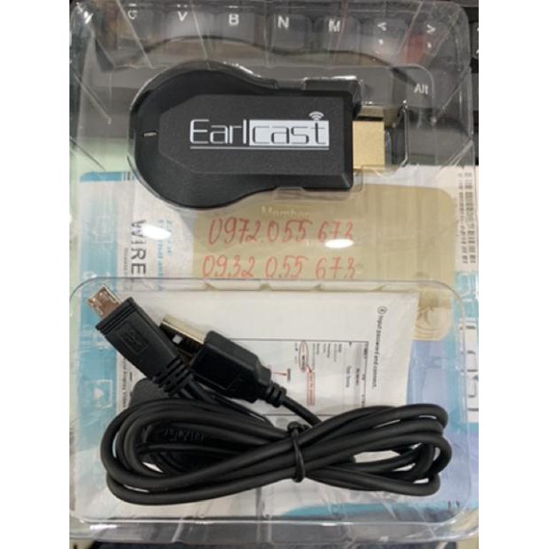 HDMI MHL W1+ không dây Cast, kết nối điện thoại lên tivi bằng wifi không cần cắm cáp kết nối vào máy chiếu KLH | BigBuy360 - bigbuy360.vn