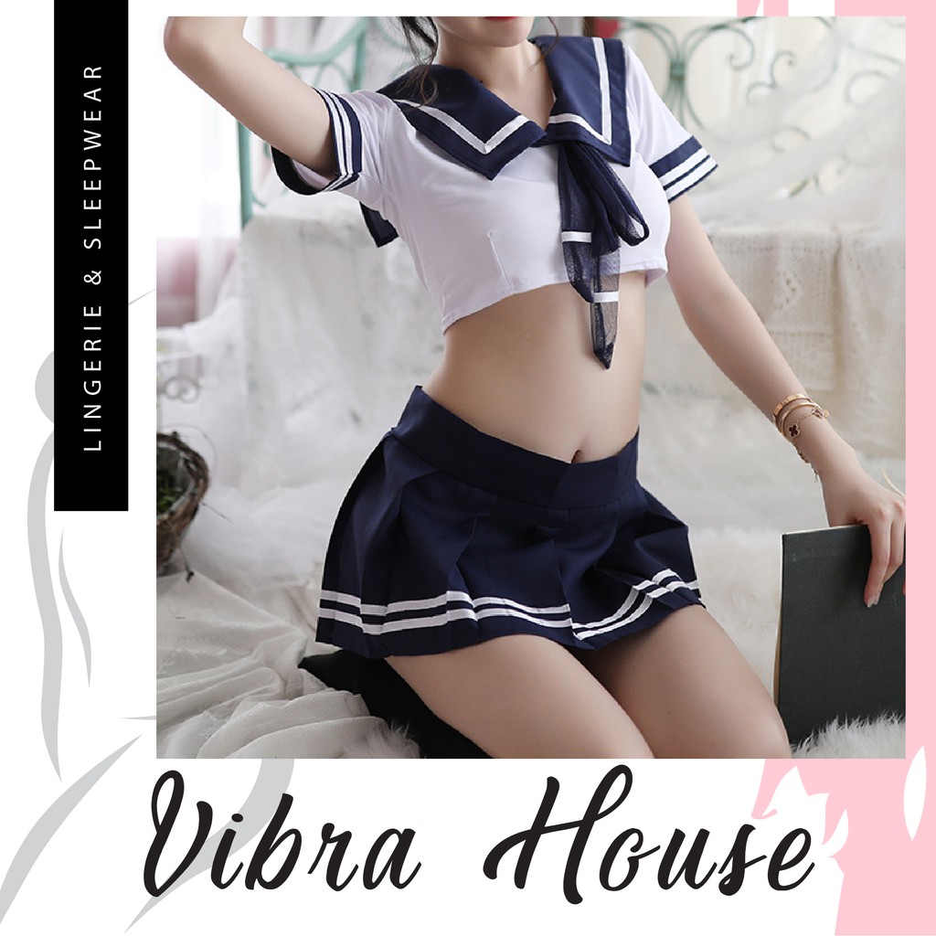 Đồ cosplay sexy học sinh nhật bản ❤️ Set đồ ngủ Nữ sinh gợi cảm - Vibra House - P216 | BigBuy360 - bigbuy360.vn