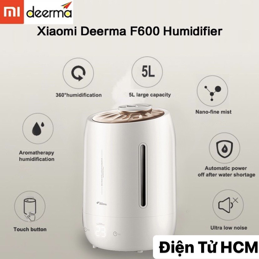 [Mã ELHA22 giảm 5% đơn 300K] Máy phun sương tạo ẩm không khí Xiaomi Deerma F600 - Hàng Chính Hãng