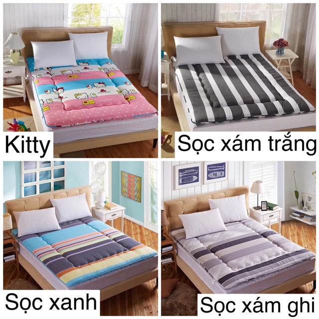 [Có Ảnh Thật] Đệm Topper (Trải Sàn) Nhồi Bông Nhiều Kích Cỡ Tự Lựa Chọn