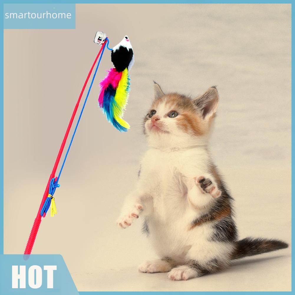 Đồ Chơi Cần Câu Lông Vũ Cho Mèo